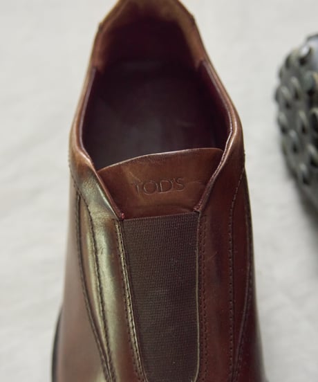 TODS brown leather slip-on