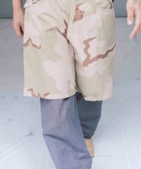 90s vtg bonjour camouflage cotton shorts (deadstock)