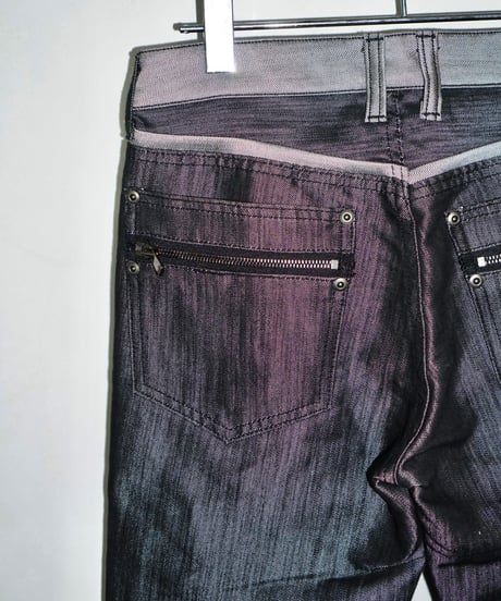 00s KATHARINE HAMNETT silver line jeans