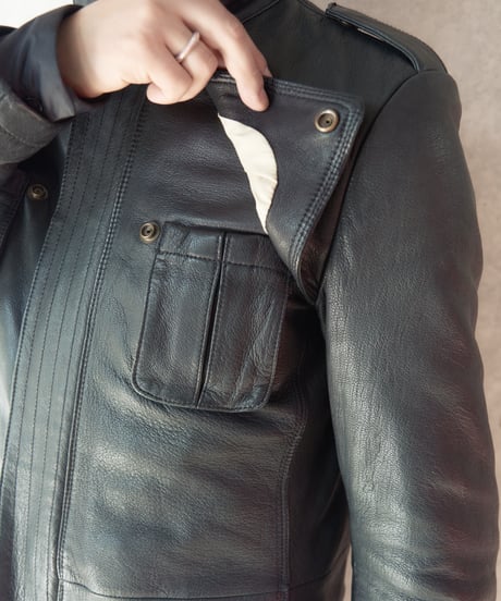 90s lamb leather M-65