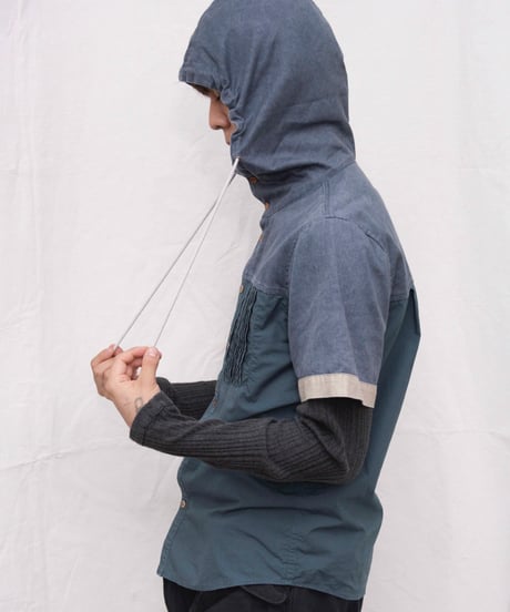00s knit docking hoodie shirts