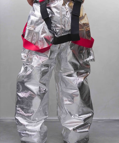 80s vtg DEADSTOCK fireman silver over cargo pants