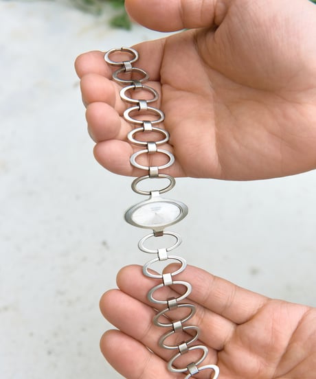 KATHARINE HAMNETT metal bracelet watch