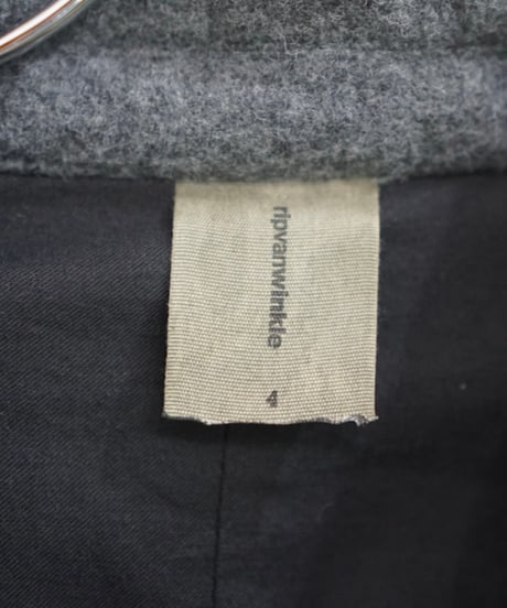 ripvanwinkle cut off wool jacket