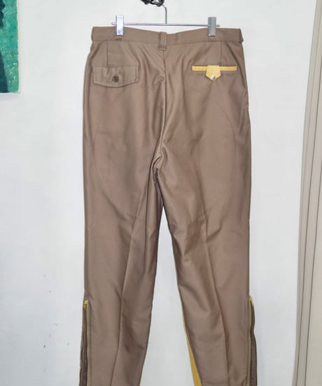 90s vtg leather docking hunting slacks