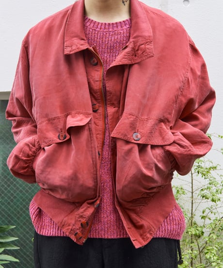 bordeaux silk jacket