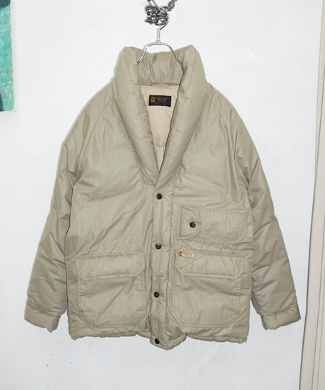 80s vtg HOMME SPORTS shawl collar down jacket