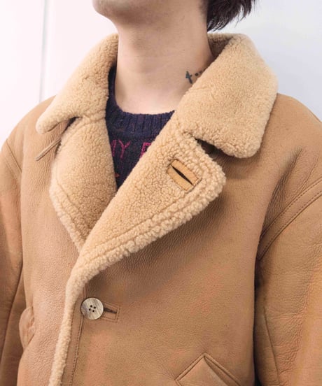 80s BIGI short mouton coat