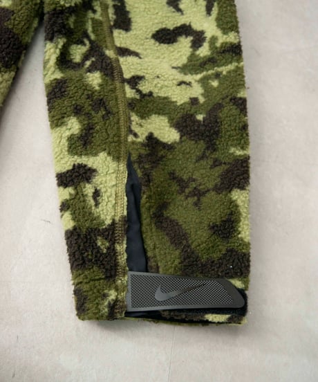 NIKE × MATTHEW M WILLIAMS diagonal zip fleece camo jacket