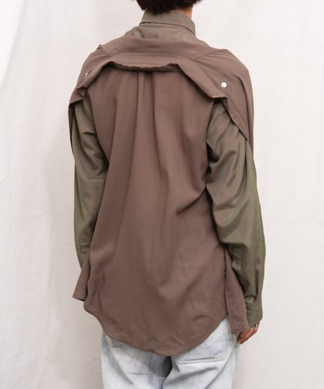 GOMME HOMME layered design shirts