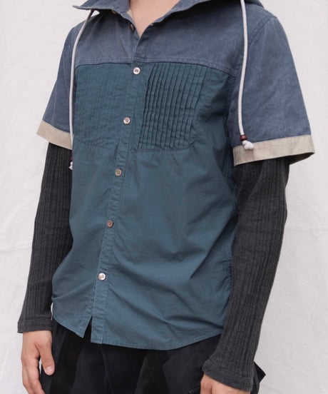 00s knit docking hoodie shirts