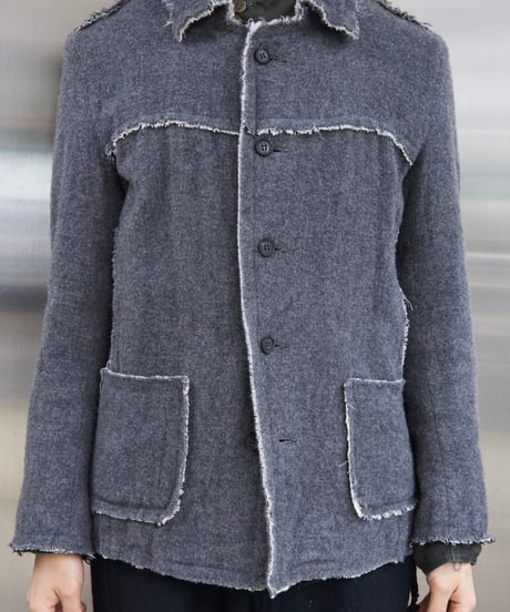 ripvanwinkle cut off wool jacket