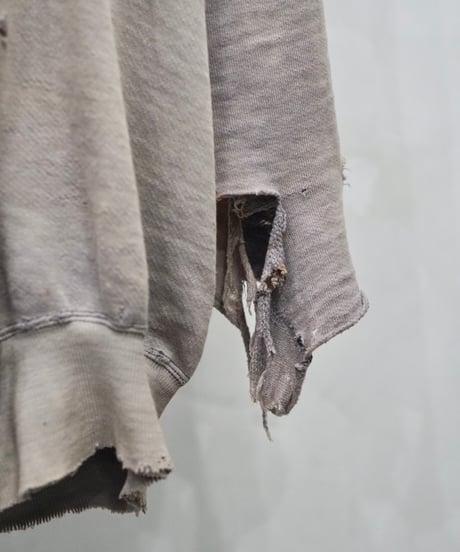 60s vtg HEILEMAN super damaged halfzip sweat