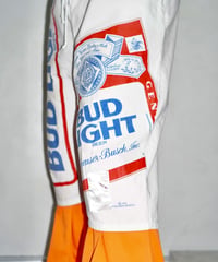 90-00s BUD LIGHT design cotton shorts