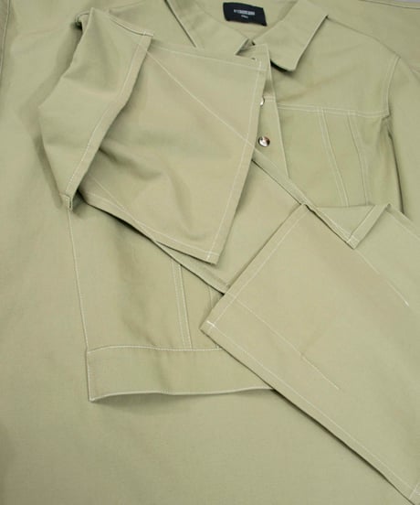 AFTERHOMEWORK PARIS deformation cotton jacket