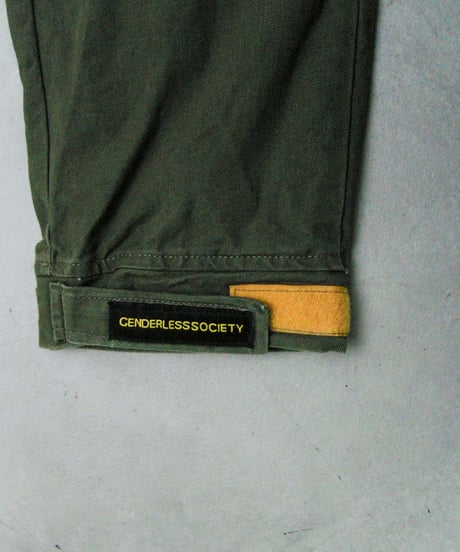 GENDERLESS SOCIETY velcro cargo