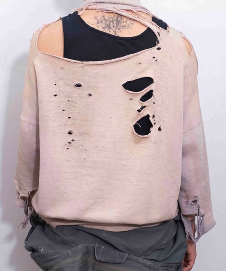 60s vtg HEILEMAN super damaged halfzip sweat