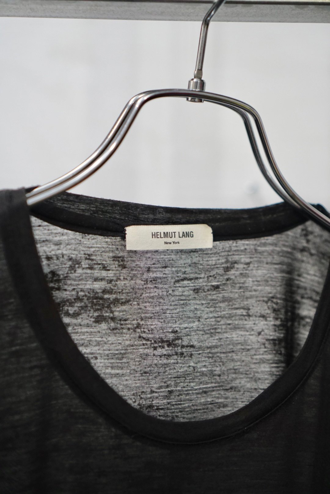 00s HELMUT LANG darkgrey sheer T | PURITY