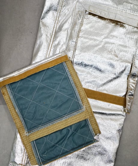 80s vtg DEADSTOCK fireman silver over cargo pants