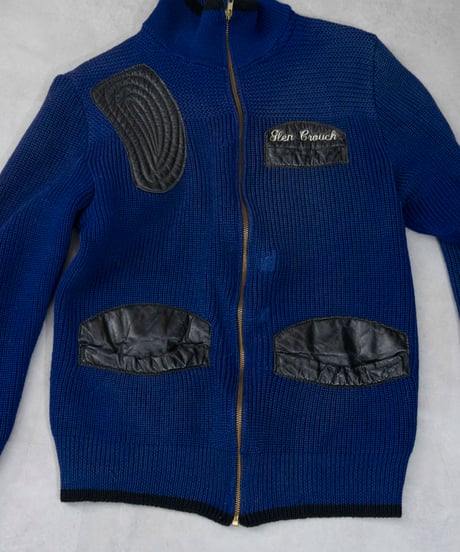 70s vtg hunting drivers knit jacket