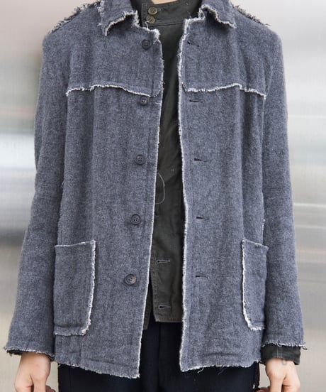 ripvanwinkle cut off wool jacket
