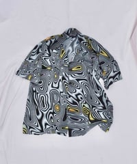 00s Dragonfly psychedelic pattern oversized shirts