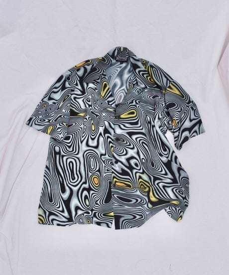 00s Dragonfly psychedelic pattern oversized shirts