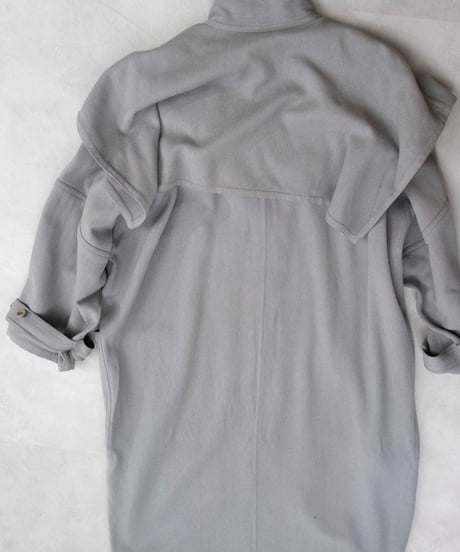 80s vtg TAKEZO deformation wool super long coat