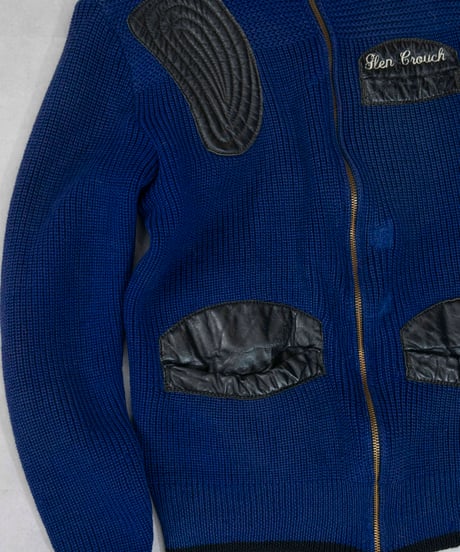 70s vtg hunting drivers knit jacket