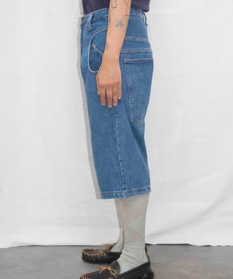 90s menace round pocket baggy shorts