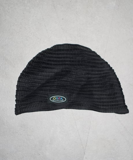 OXOX pleats design poly beanie