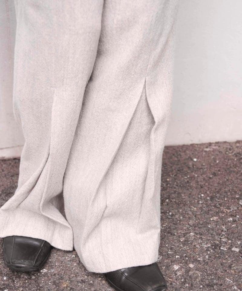 【90s〜00s】archive wool 100% wide slacks CATEGORY PANTS | PURITY