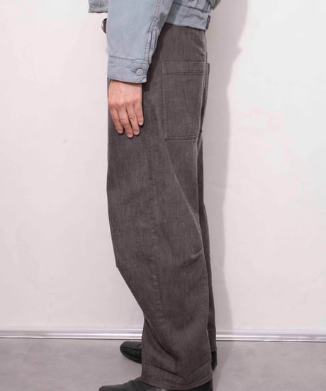 90s Y's after dye balloon baggy cotton trousers