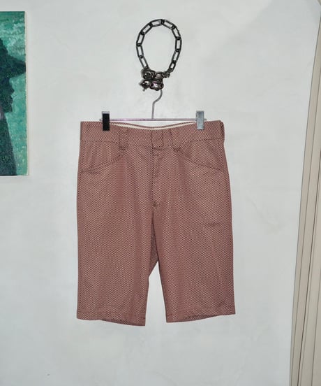 90s FARAH gingham check slacks shorts