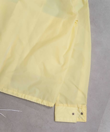 70s vtg sheer nylon jacket (lemon yellow)