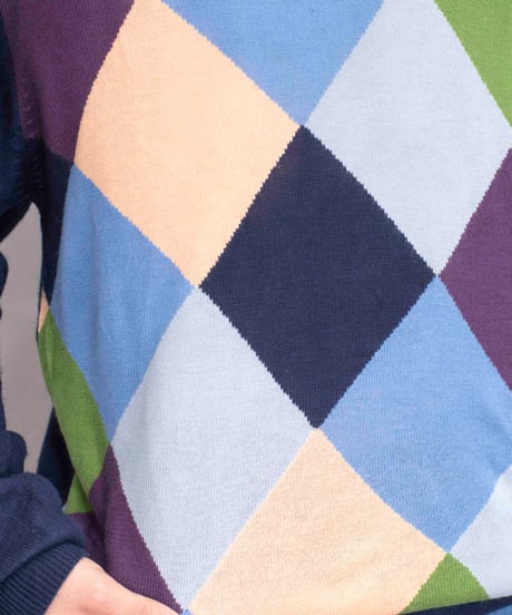 90s Lion's Den argyle acrylic knit