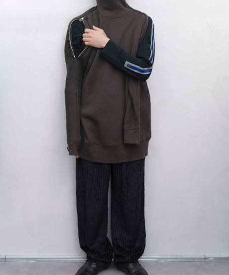 Hussein Chalayan double zip design sweat