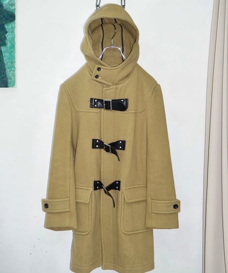 JOHN LAWRENCE SULLIVAN leather velt duffel coat