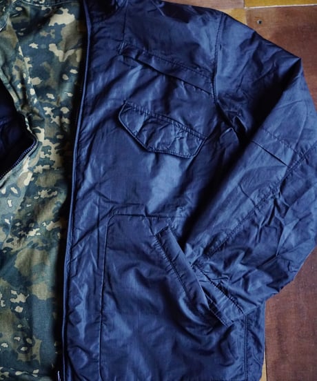 00s PPFM f.f navy camouflage padded jacket