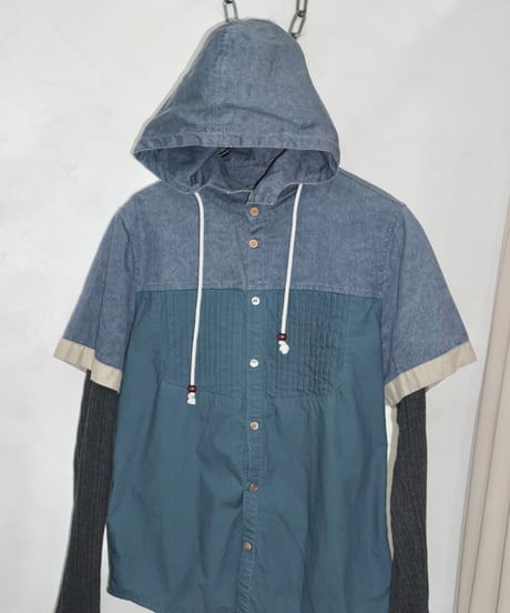 00s knit docking hoodie shirts