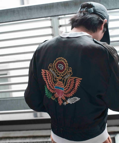 60s vtg Germany vtg satin souvenir jacket