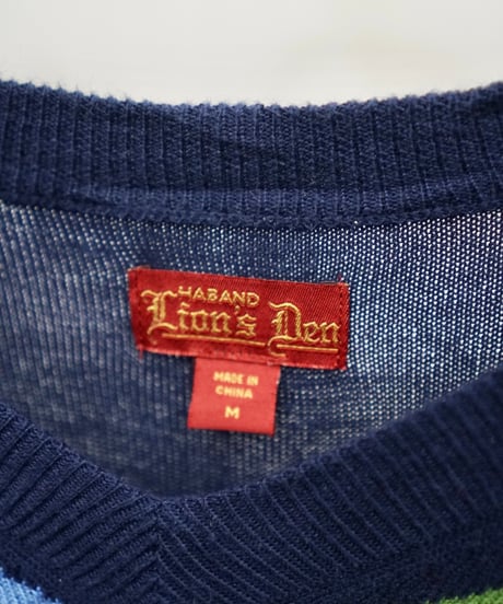 90s Lion's Den argyle acrylic knit