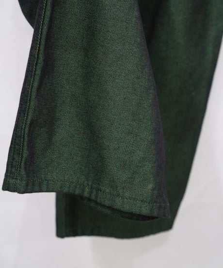 1990s Italy military shiny cotton pants