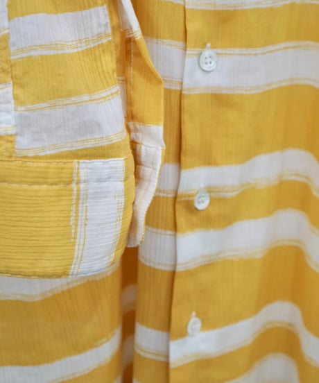 90s agnes b. homme PARIS border sheer shirts