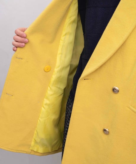 80s vtg zip design wool tailored coat