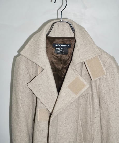 JACK HENRY made in france velcro standcollar wool jacket