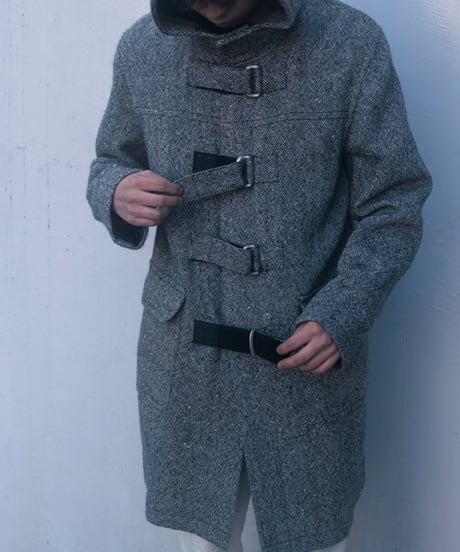 PPFM 00s tweed wool velcro coat