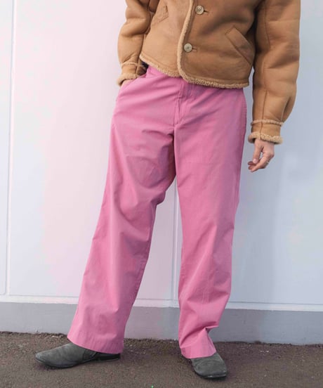 90s pale pink baggy cotton pants