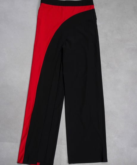80s vtg wrapped skirt poly easy pants