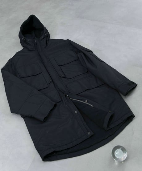 TOMMY HILFIGER 00s multipocket design poly coat